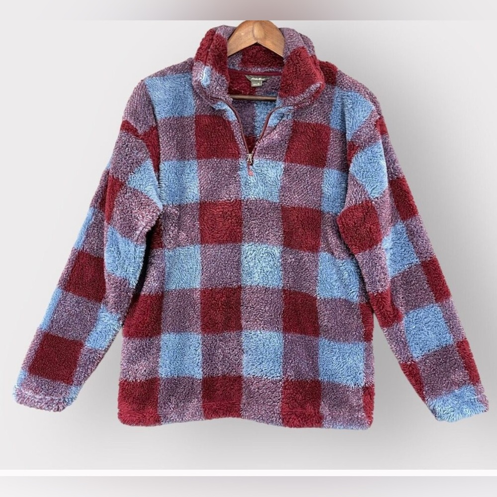 Eddie Bauer Faux fur sweater